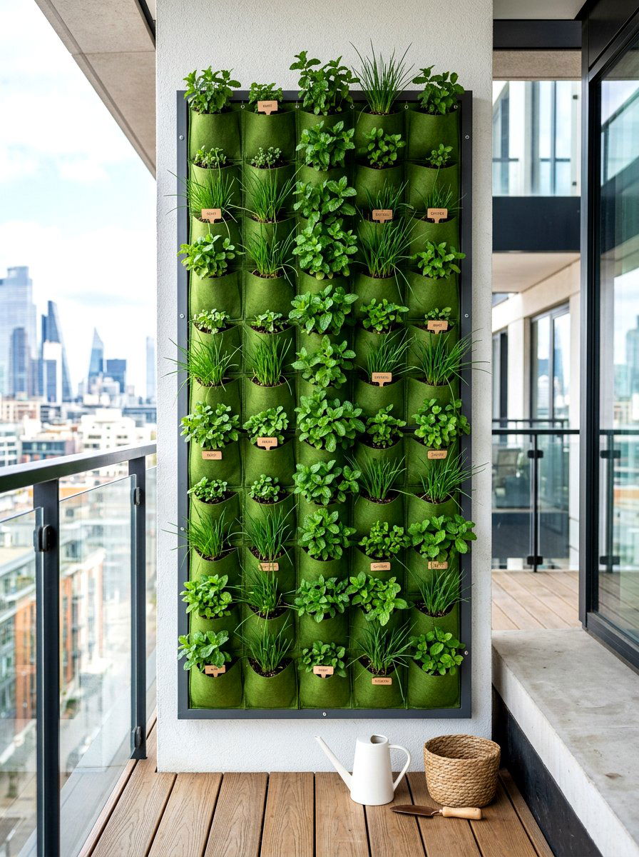 Vertical Herb Wall - 30 herb garden layout ideas