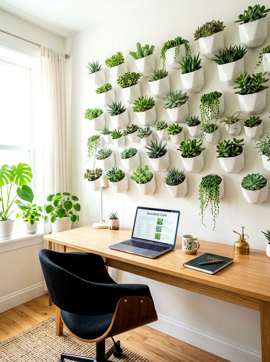 Vertical Indoor Garden - 30 kids desk wall ideas