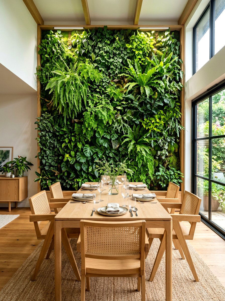 Vertical Indoor Living Wall - 30 invisible wellness home ideas