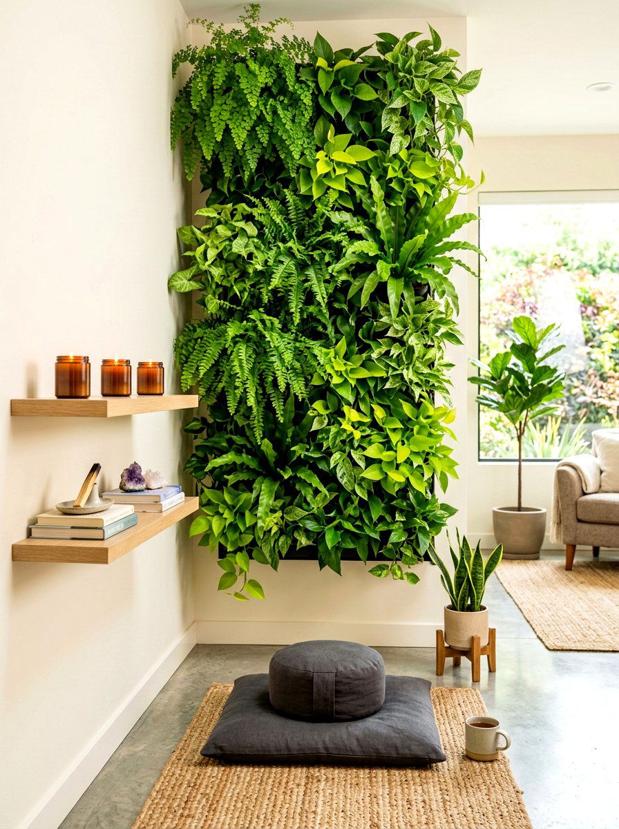 Vertical Meditation Nook - 30 meditation nook ideas