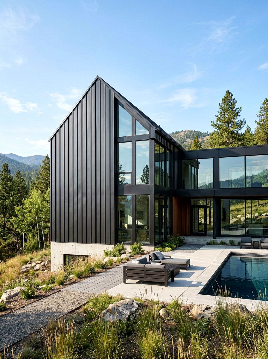 Vertical Metal Siding - 30 gable accent ideas
