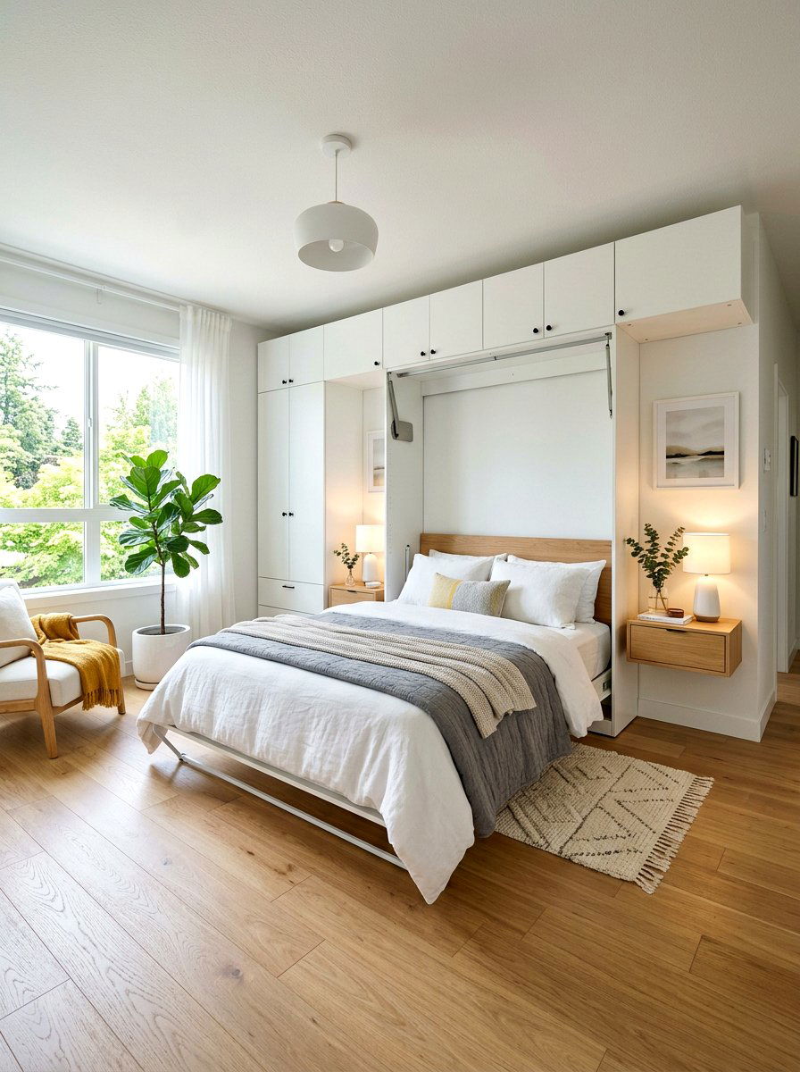 Vertical Murphy Bed - 30 Murphy bed ideas