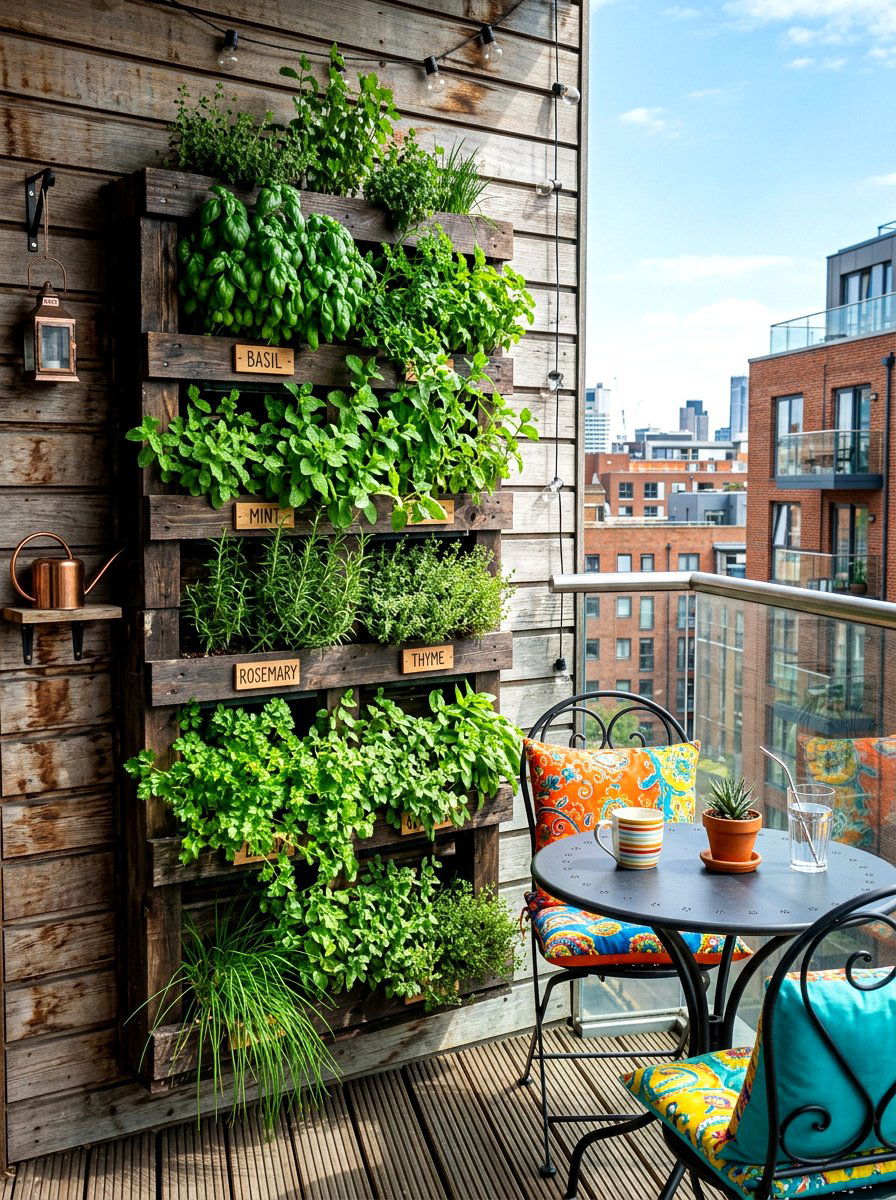 Vertical Pallet Planter - 30 diy look planter ideas