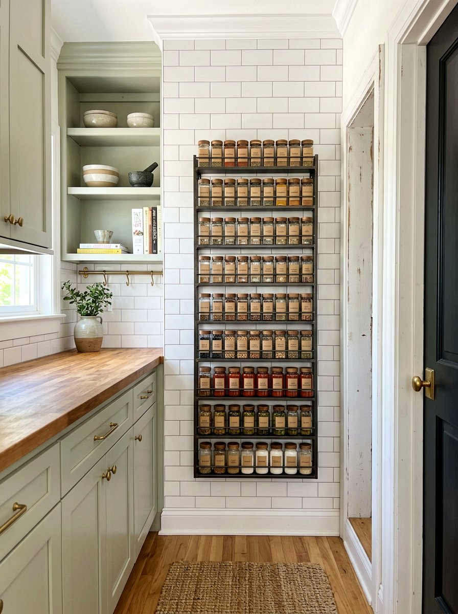 Vertical Pantry Rack - 30 smart storage home ideas