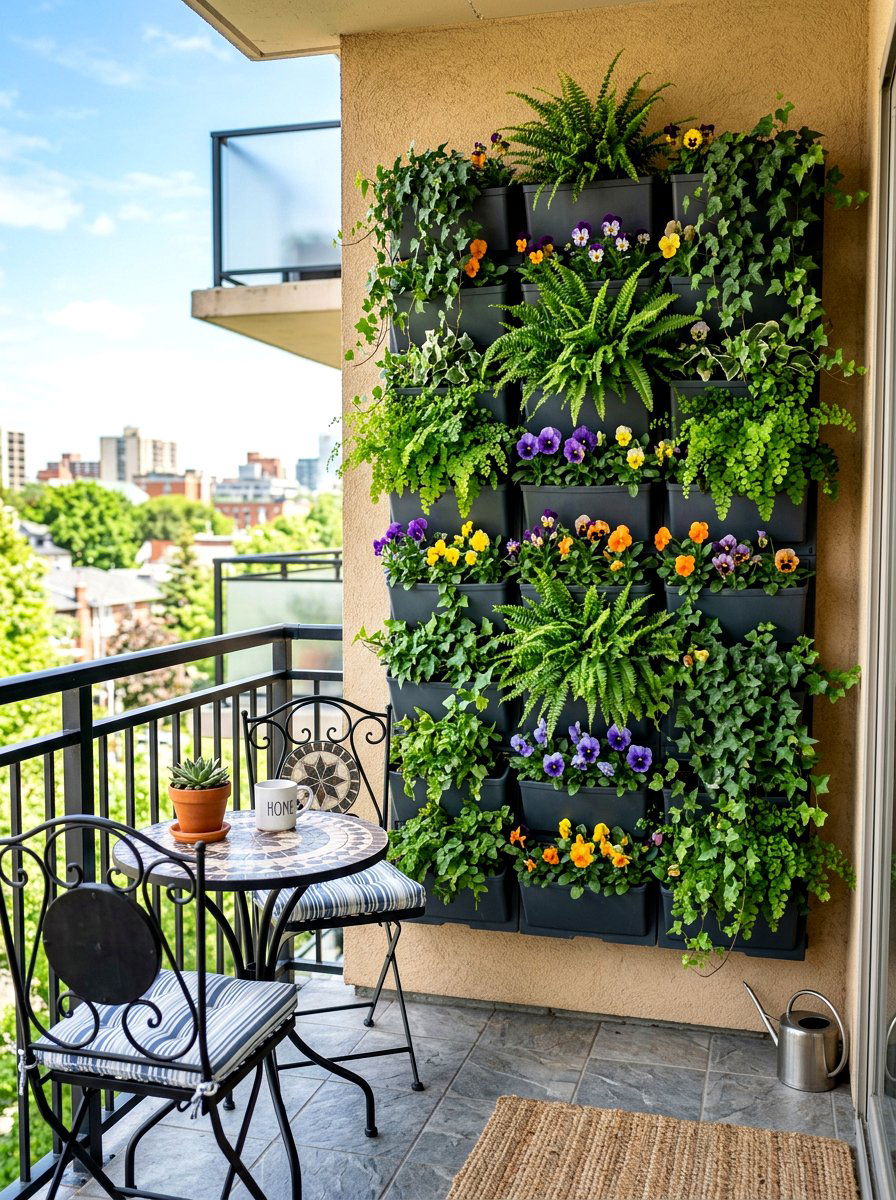 Vertical Patio Wall - 30 patio plant ideas