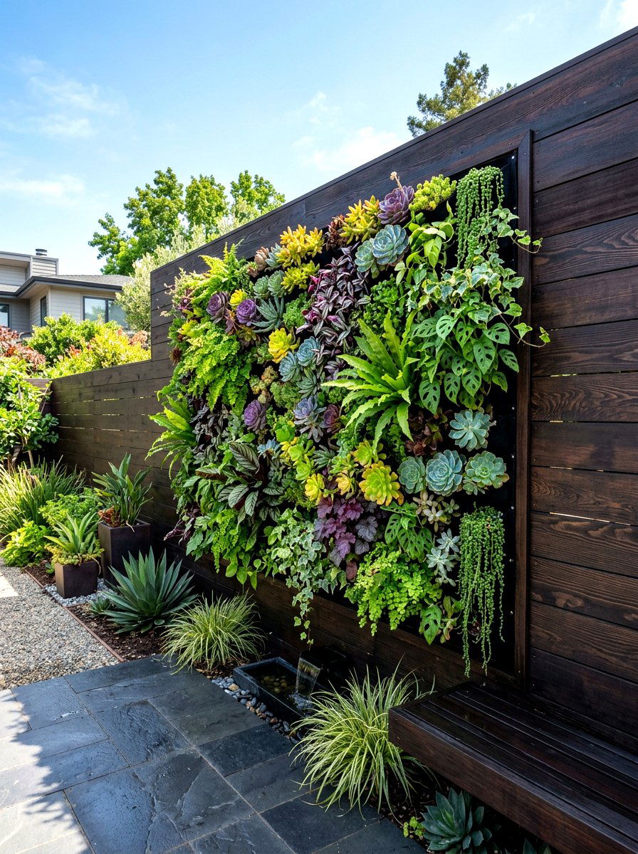 Vertical Plant Wall - 30 year round garden ideas