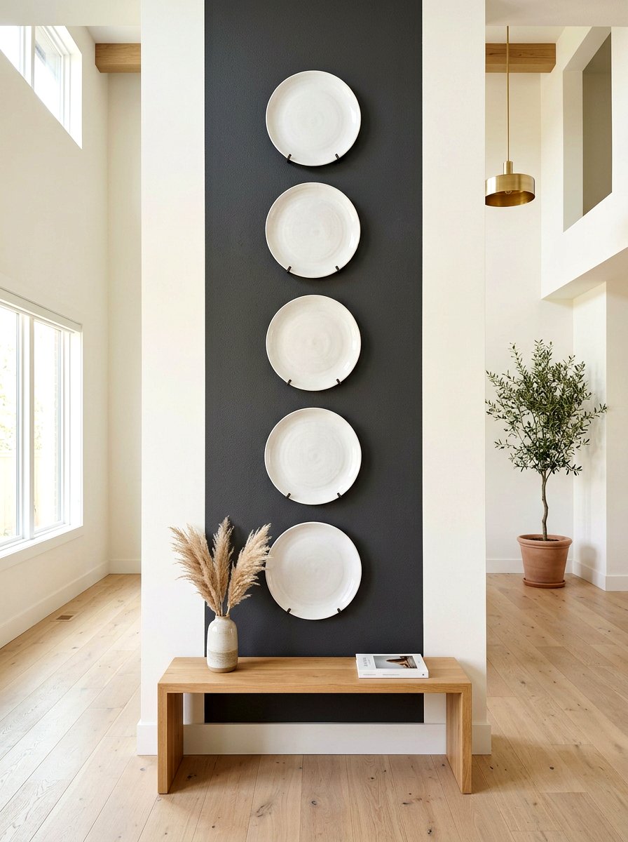 Vertical Plate Display Wall - 30 plate rack wall ideas