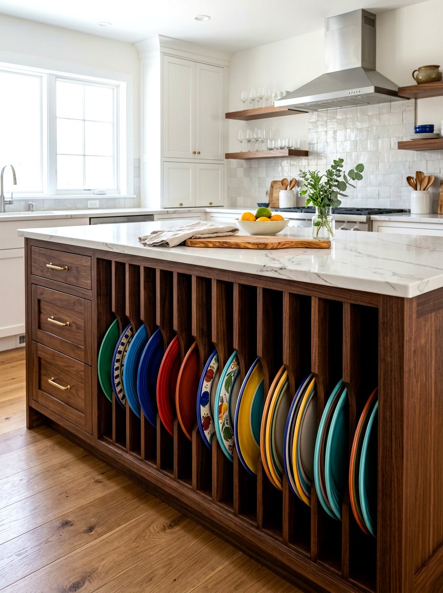 Vertical Plate Slot - 30 dish display ideas