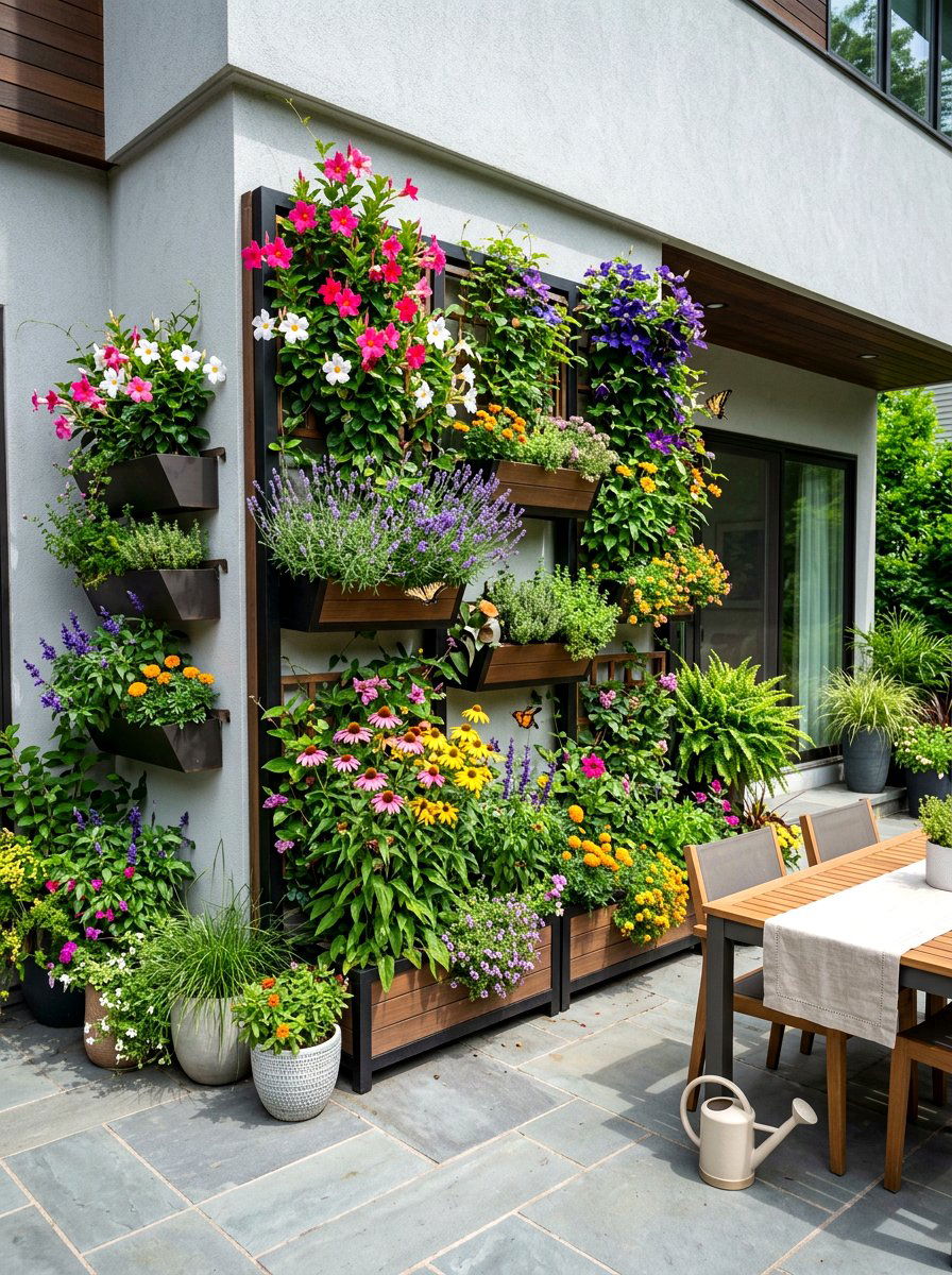 Vertical Pollinator Garden - 30 pollinator garden ideas