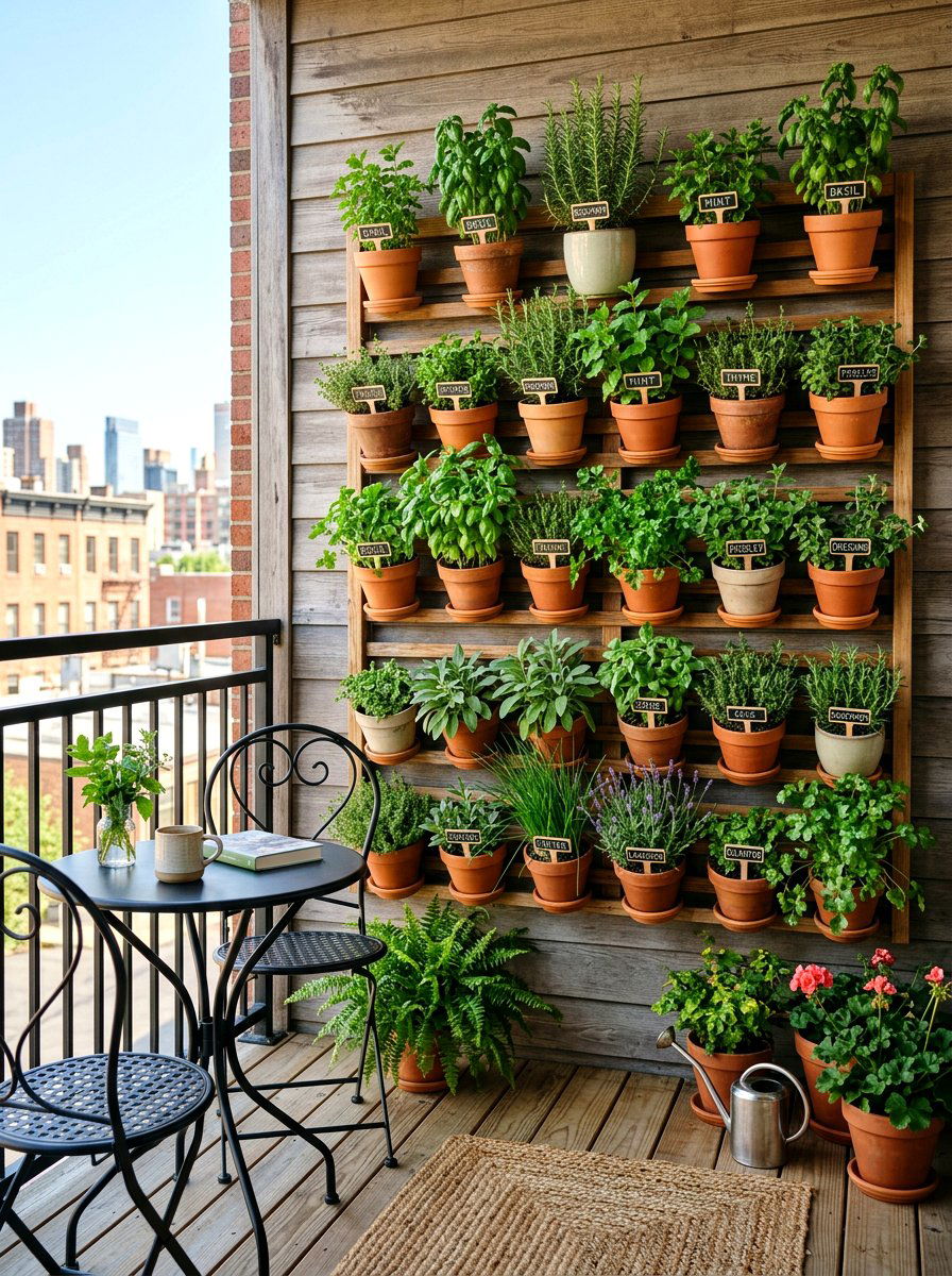 Vertical Porch Garden - 30 porch makeover ideas
