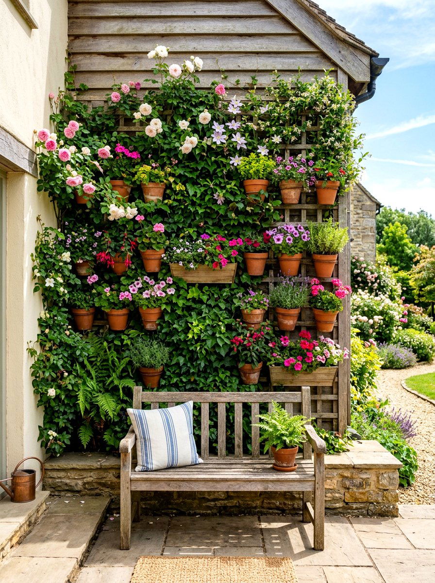Vertical Porch Garden - 30 porch gathering ideas