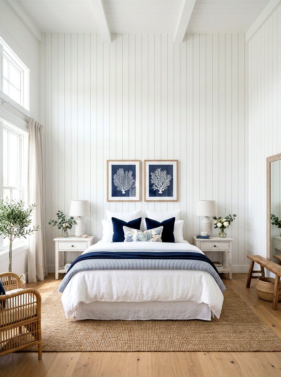 Vertical Shiplap Headboard Wall - 30 wall wrapped headboard ideas