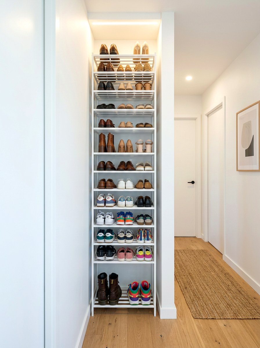 Vertical Shoe Rack - 30 drop zone ideas
