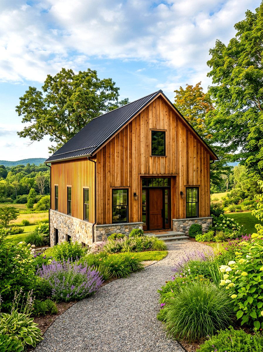 Vertical Siding Exterior - 30 barn style home ideas