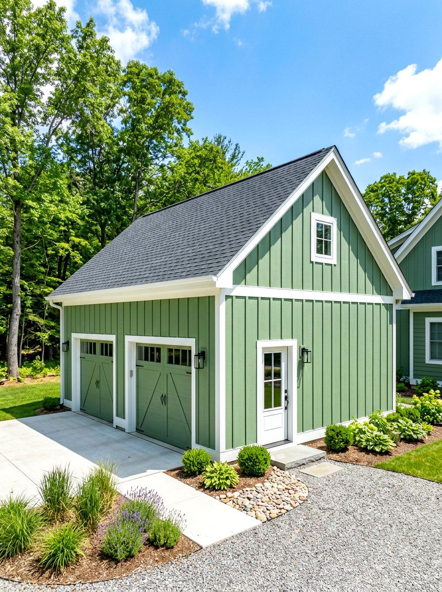 Vertical Siding For Garage - 30 detached garage curb appeal ideas