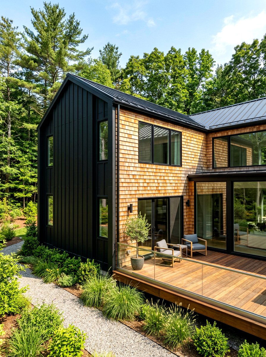 Vertical Siding With Cedar Shakes - 30 cedar shake curb appeal ideas