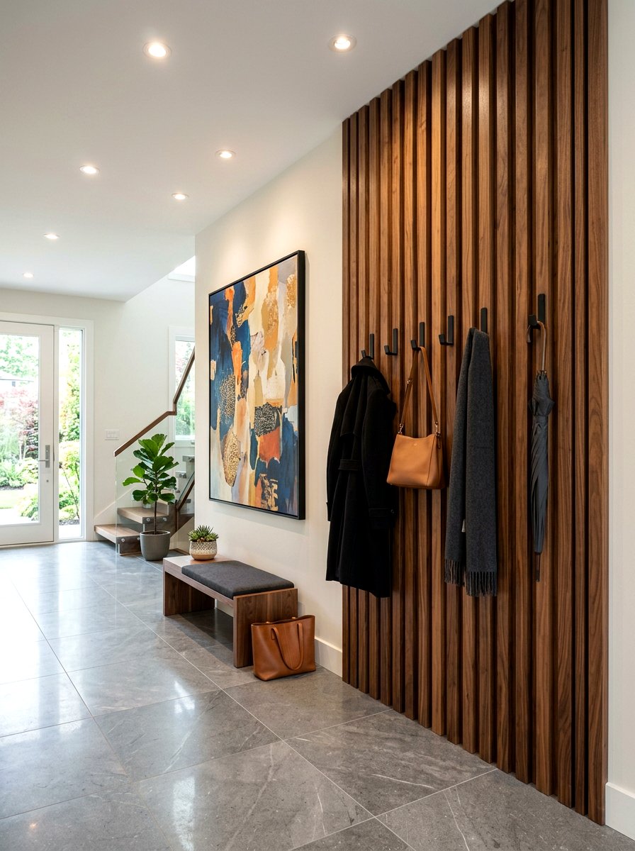 Vertical Slat Wall Rack - 30 coat rack ideas