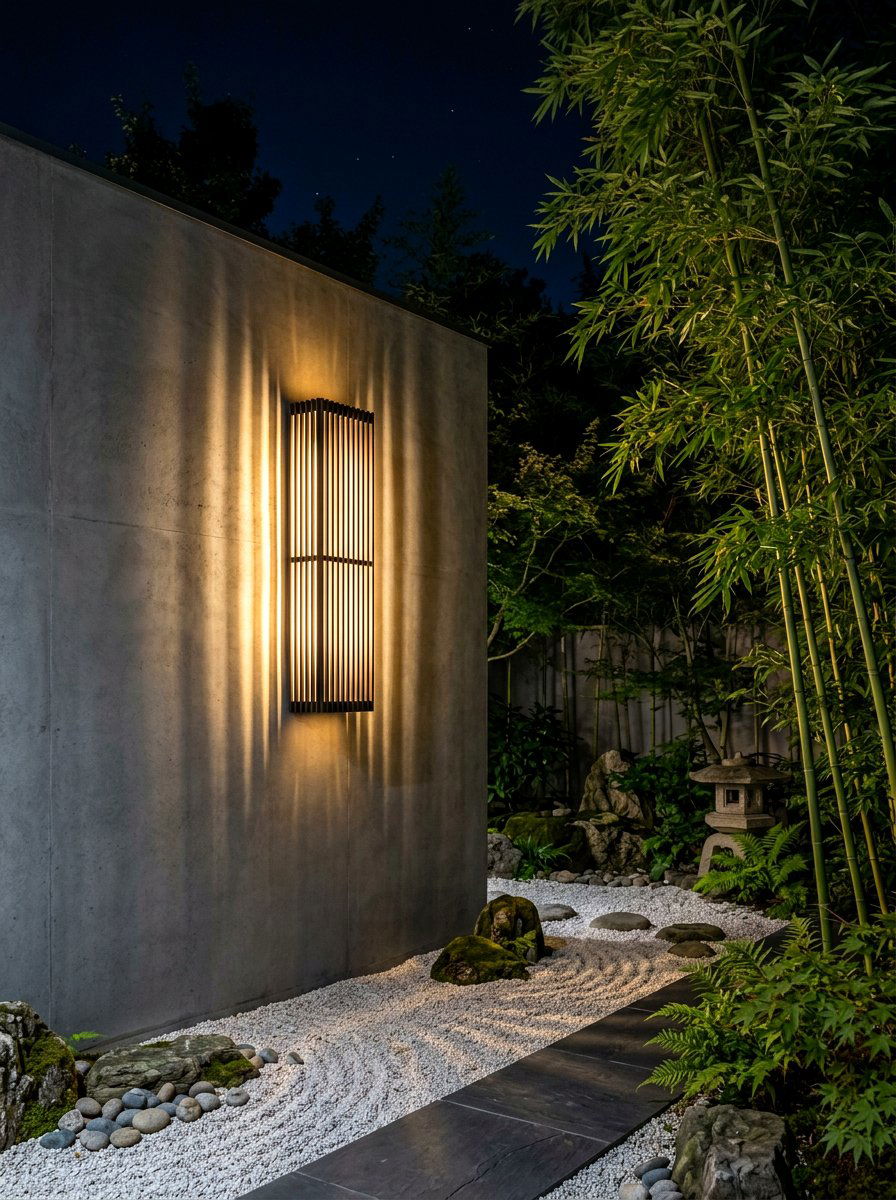 Vertical Slotted Light - 30 outdoor wall light ideas