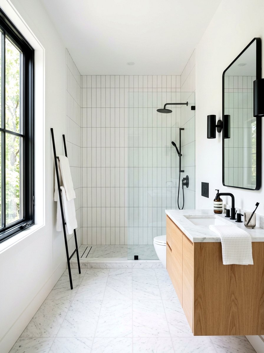 Vertical Stack Bathroom Tile - 30 bathroom accent tile ideas
