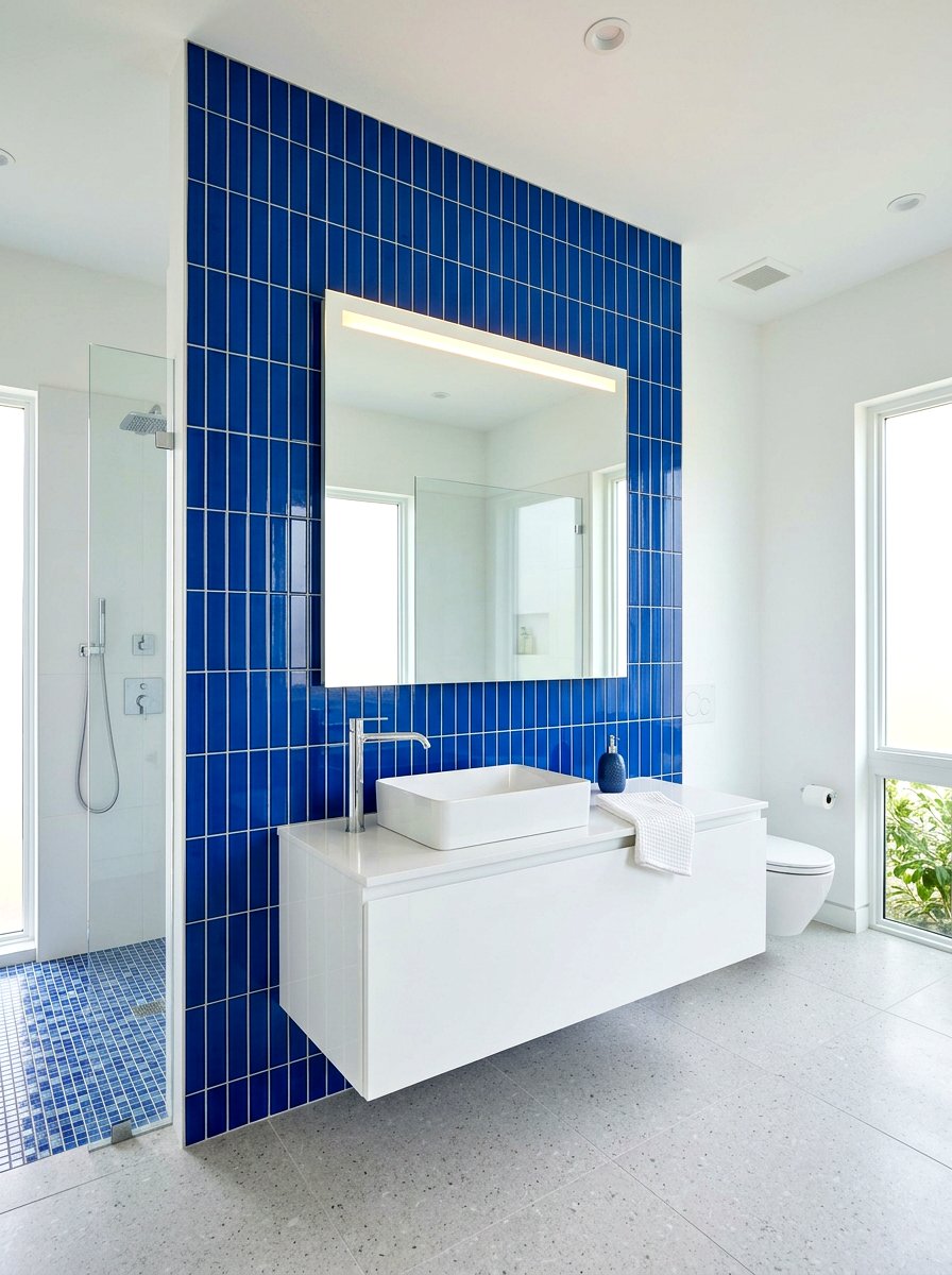 Vertical Stacked Tile - 30 modern bathroom ideas
