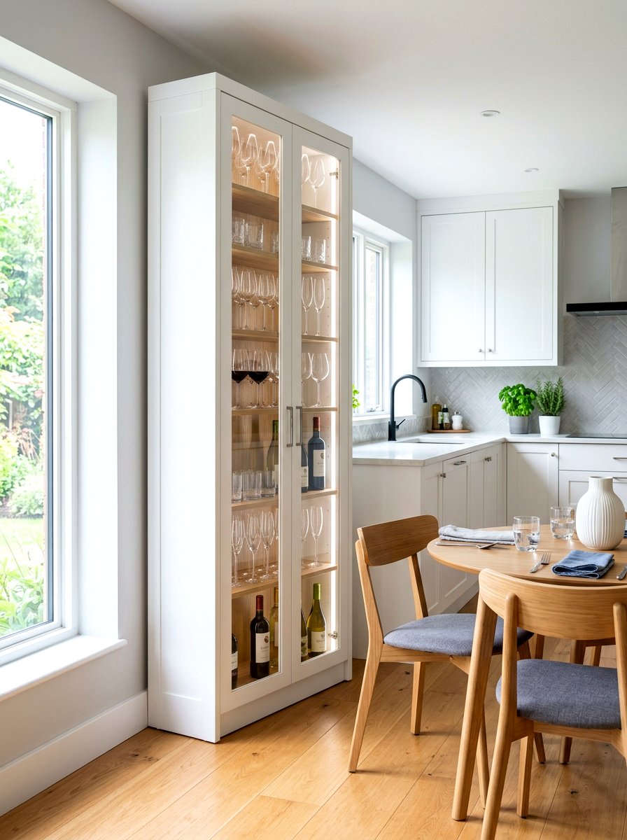 Vertical Storage Cabinet - 30 small dining room ideas