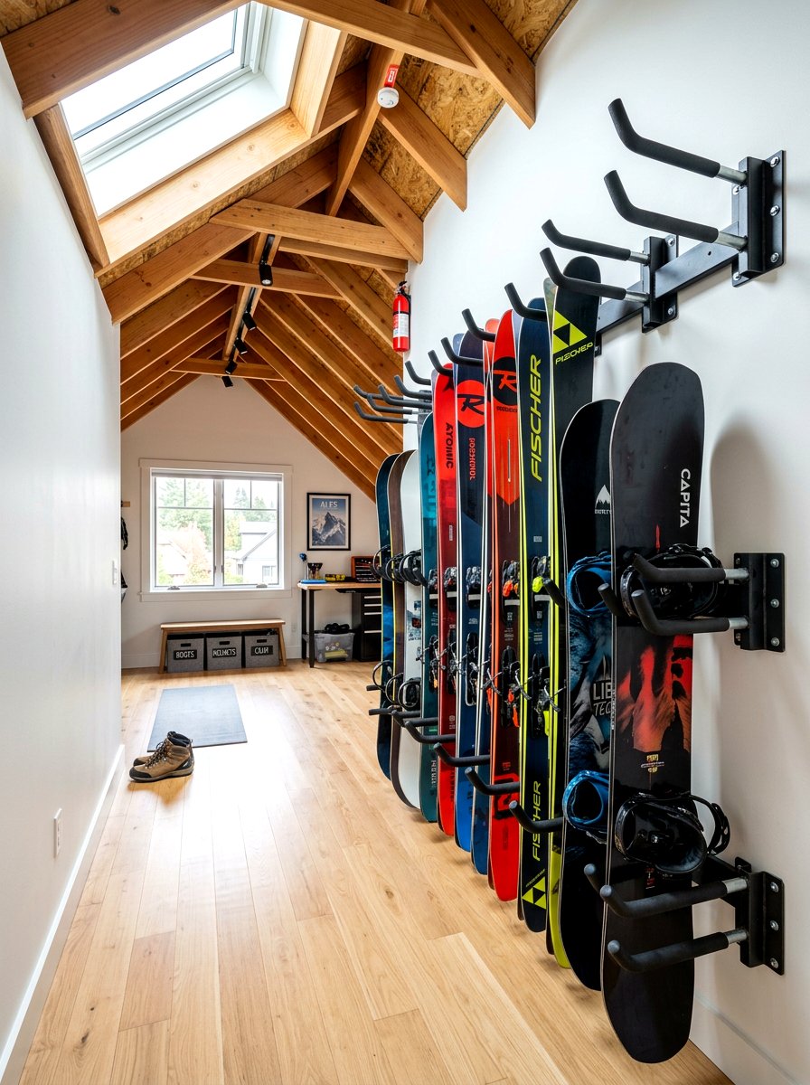 Vertical Storage Rack - 30 attic storage ideas