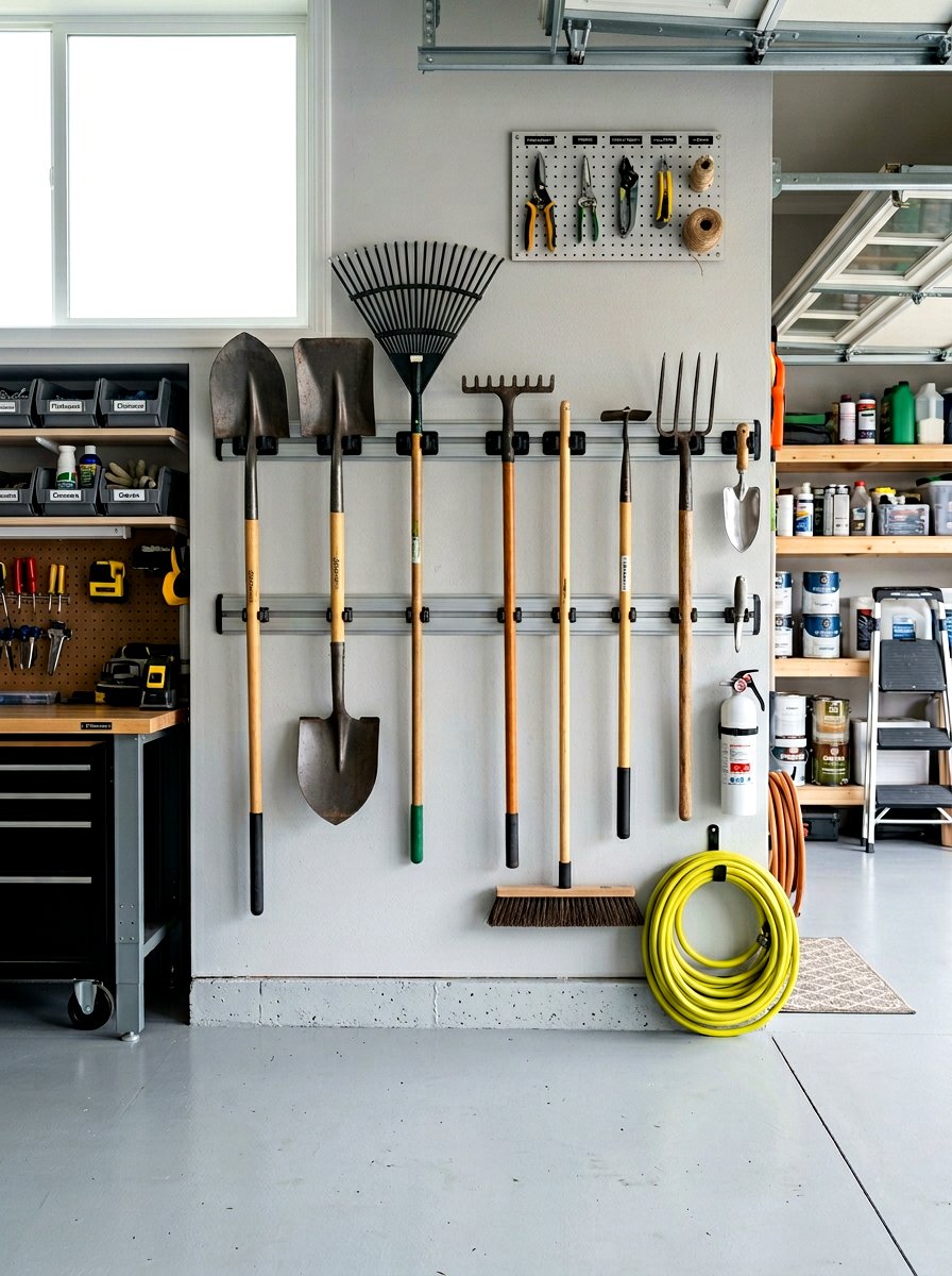 Vertical Tool Storage - 30 garage workshop ideas