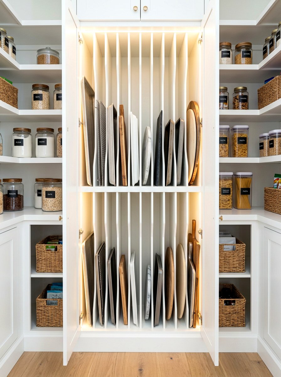 Vertical Tray Dividers Pantry - 30 butler pantry storage ideas
