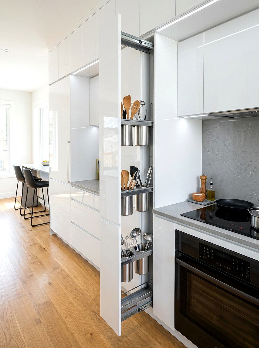 Vertical Utensil Canister - 30 utensil drawer ideas