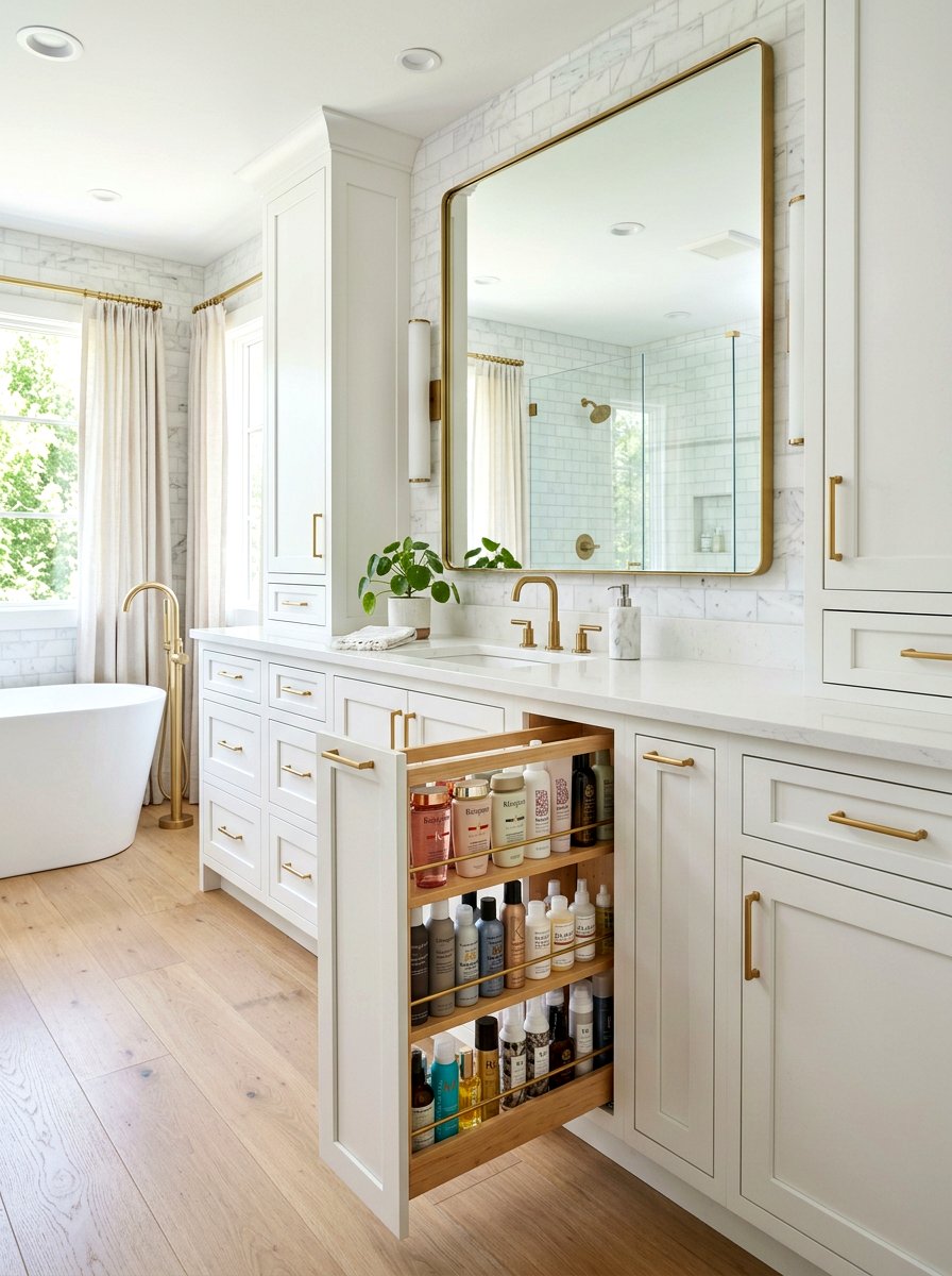 Vertical Vanity Drawer - 30 bathroom vanity drawer ideas