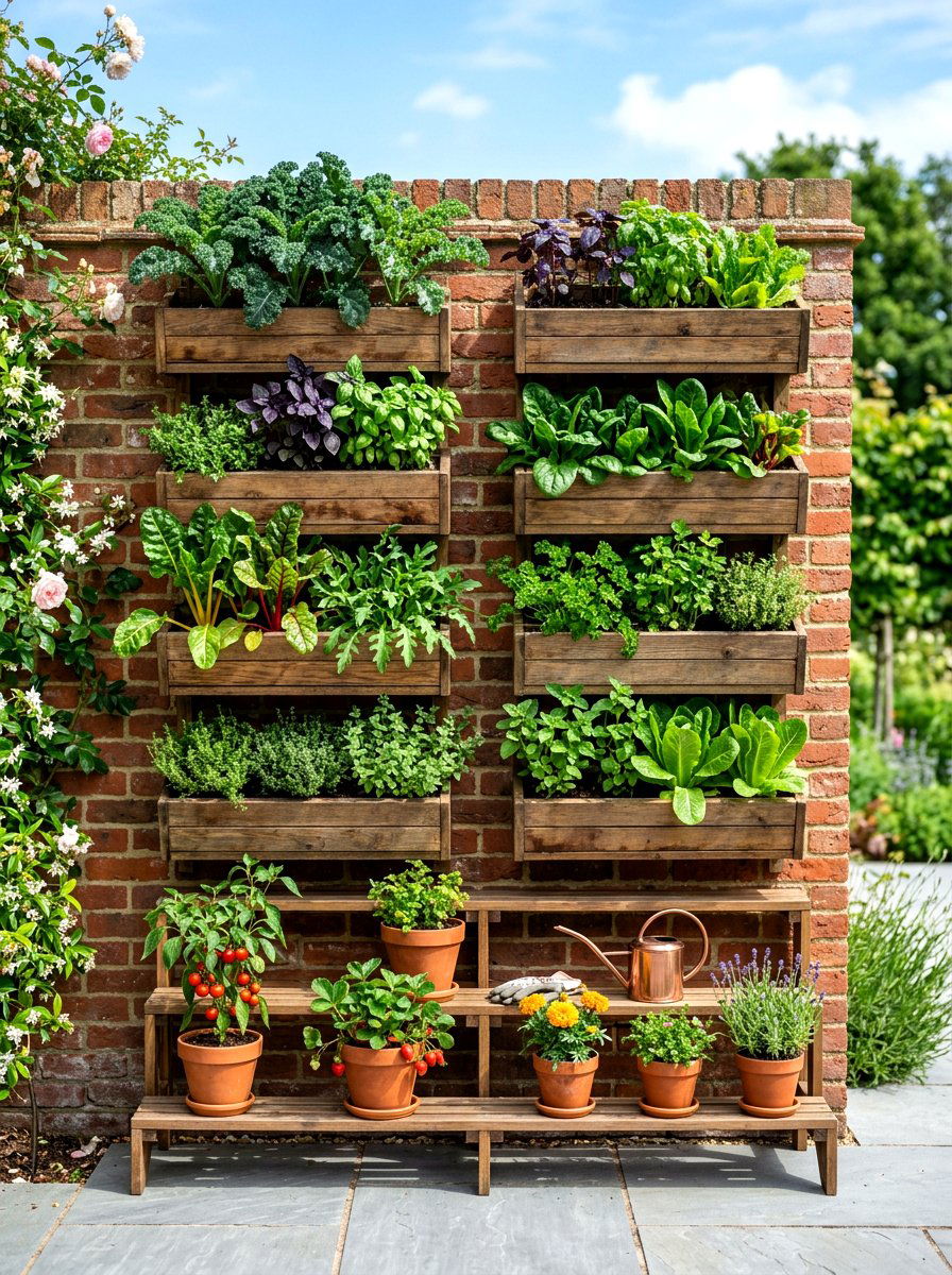 Vertical Vegetable Garden - 30 home and garden makeover ideas