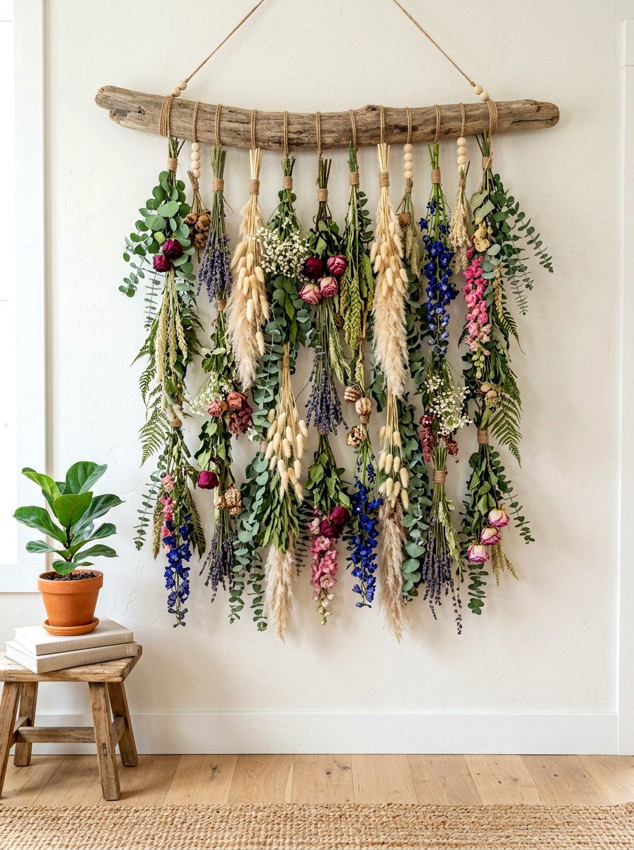 Vertical Wall Hanging Garland - 30 garland styling ideas