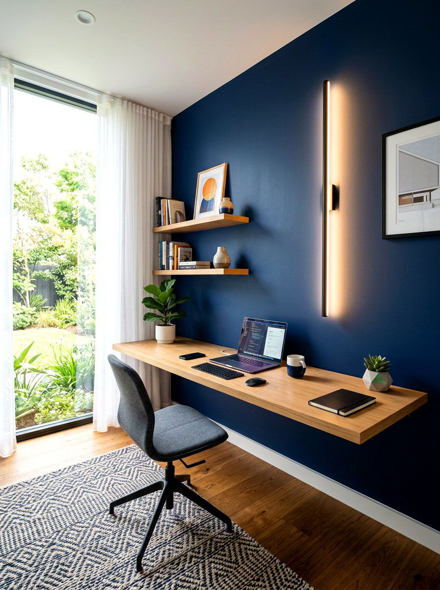Vertical Wall Light - 30 home office lighting ideas