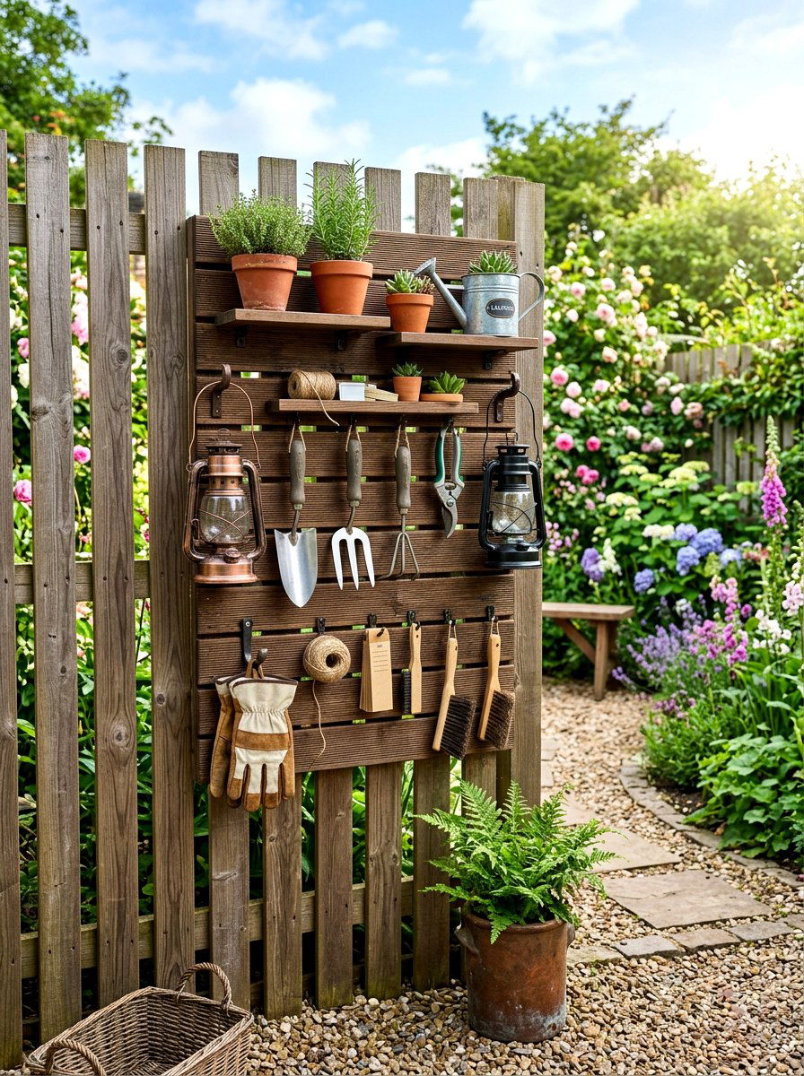 Vertical Wall Organizer - 30 deck storage ideas