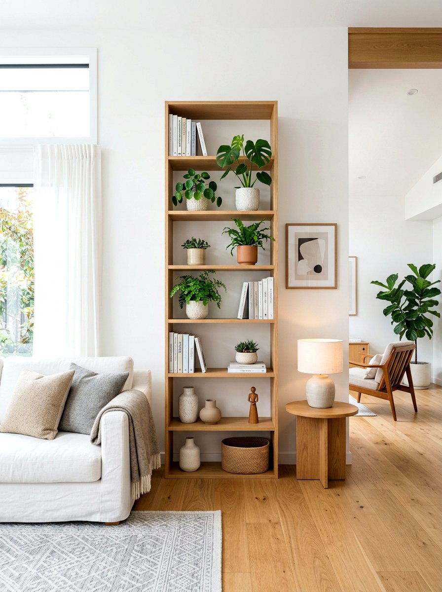 Vertical Wall Shelf - 30 apartment organization reset ideas