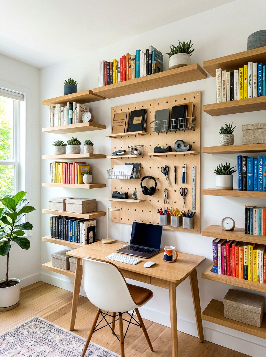 Vertical Wall Storage - 30 Pinterest apartment decor ideas