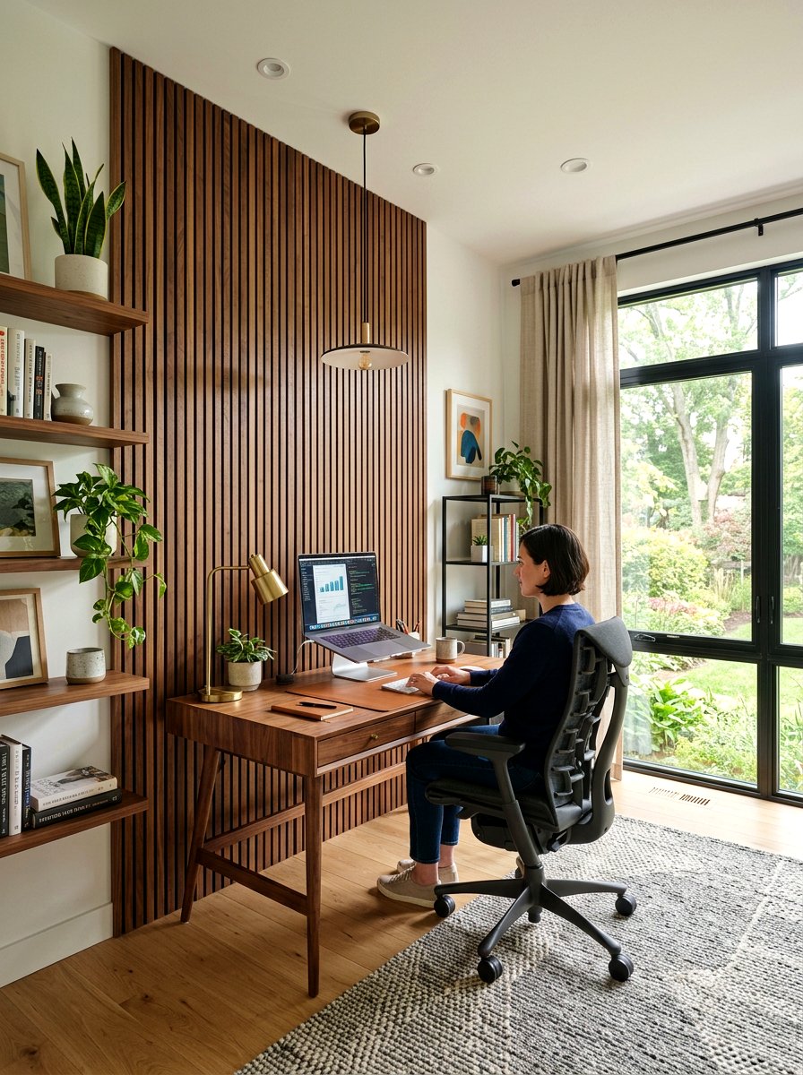 Vertical Wood Paneling - 30 high ceiling decorating ideas