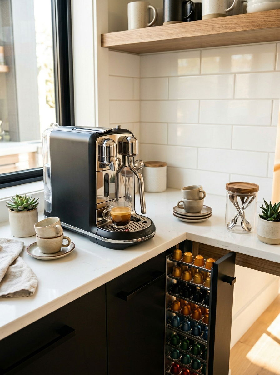 Vertical coffee pod drawer - 30 vertical drawer storage ideas