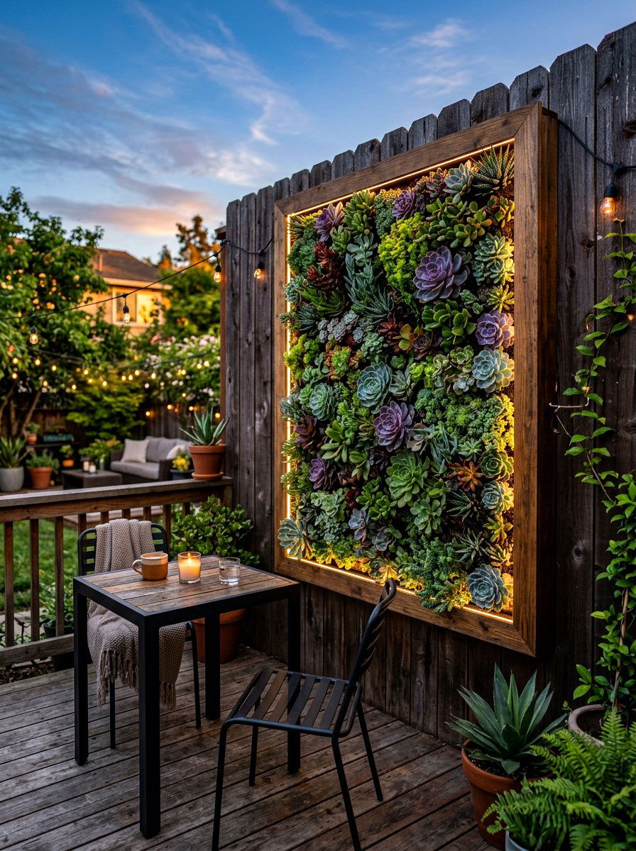 Vertical garden patio - 30 twilight patio decor ideas