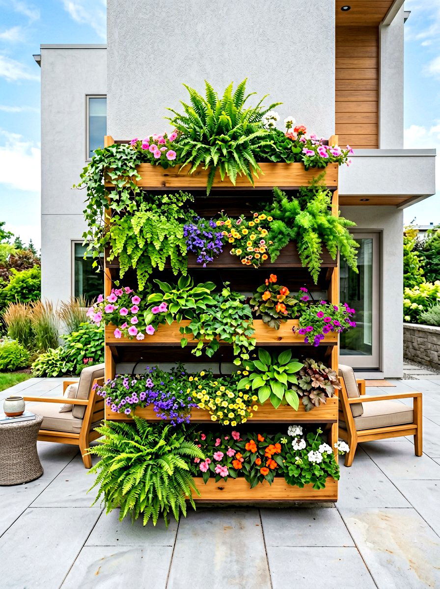 Vertical garden wall - 30 curb appeal landscaping ideas
