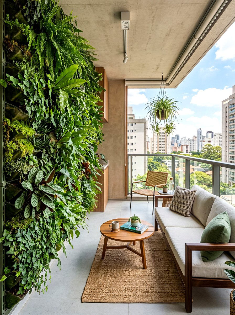 Vertical garden wall - 30 empty wall ideas