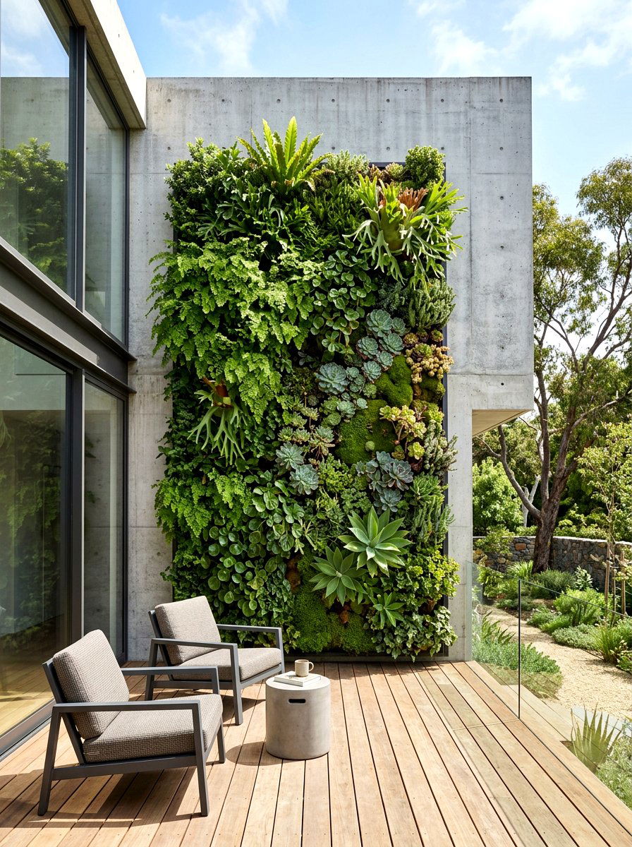 Vertical garden wall - 30 luxury landscaping ideas