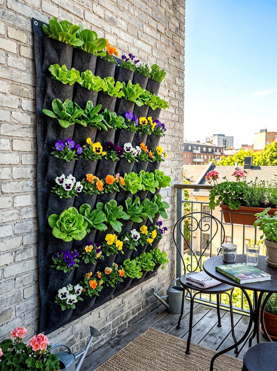 Vertical garden wall system - 30 modern vegetable garden ideas