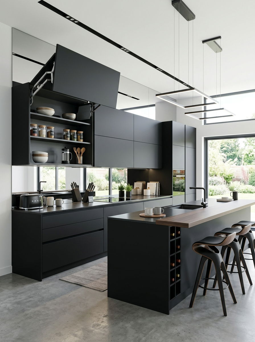 Vertical lift kitchen cabinet - 30 hidden toaster garage ideas aesthetic