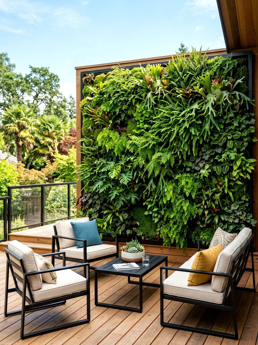 Vertical living deck walls - 30 deck planter ideas