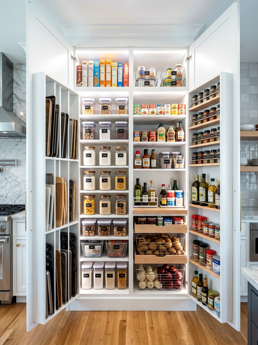 Vertical pantry storage - 30 back kitchen pantry ideas