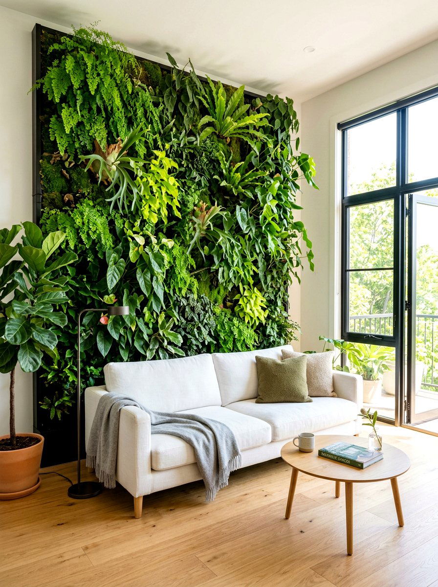 30 Nature Inspired Living Room Ideas for Calm and Warm Glow