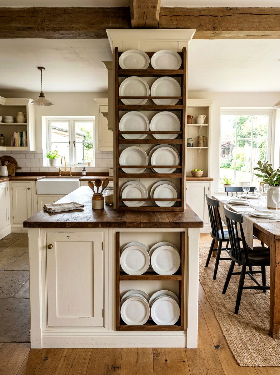 Vertical plate rack - 30 island end cap ideas