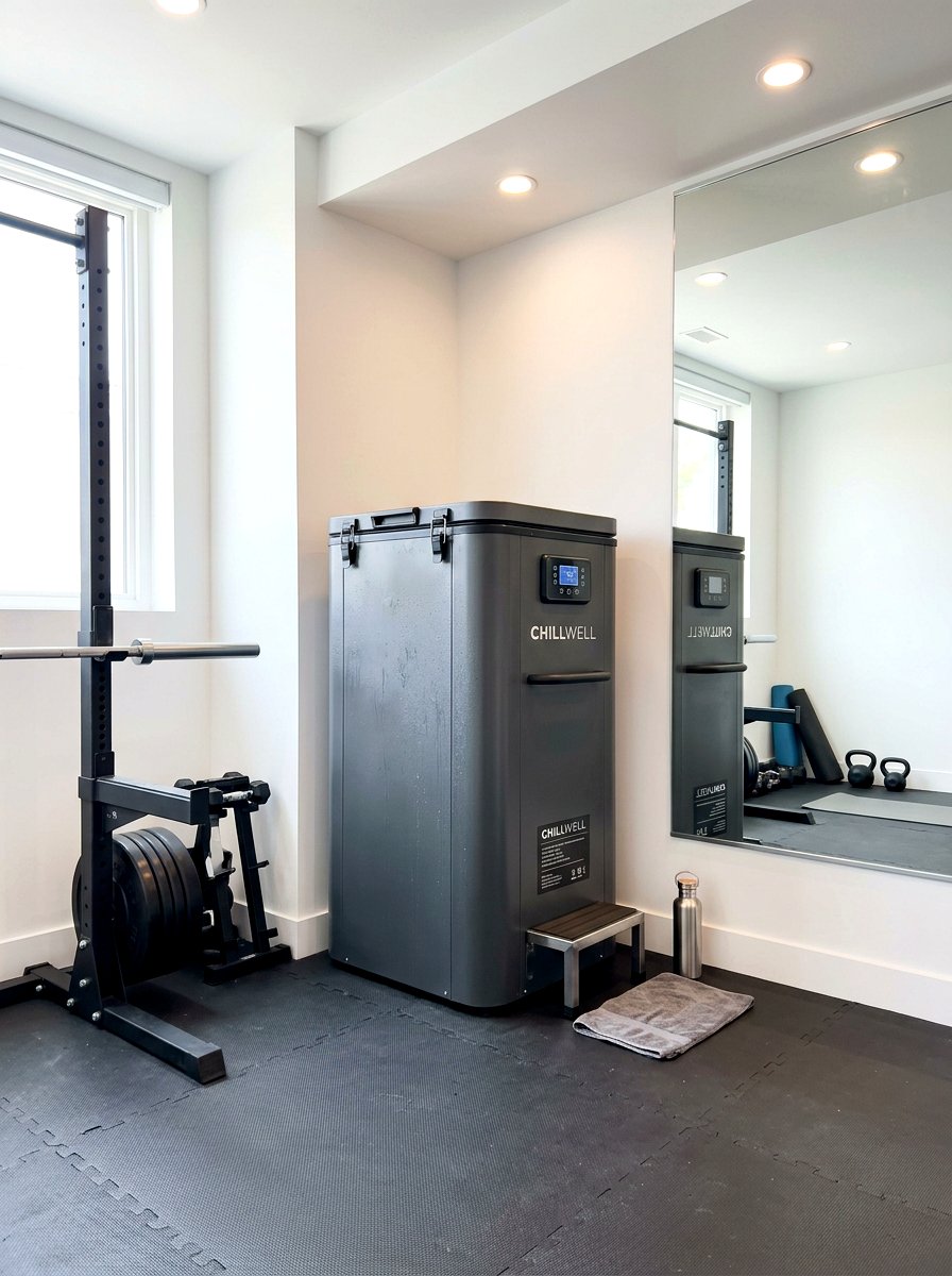 Vertical standing cold tub - 30 cold plunge bath ideas