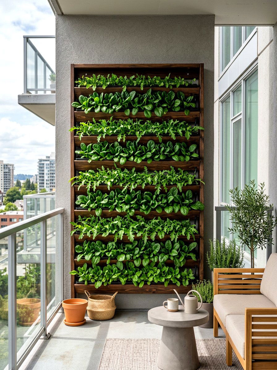 Vertical vegetable garden - 30 patio vegetable garden ideas
